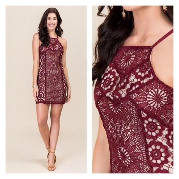 NWT FRANCESCA’S Strappy Crochet Tank Dress M - Picture 2 of 5